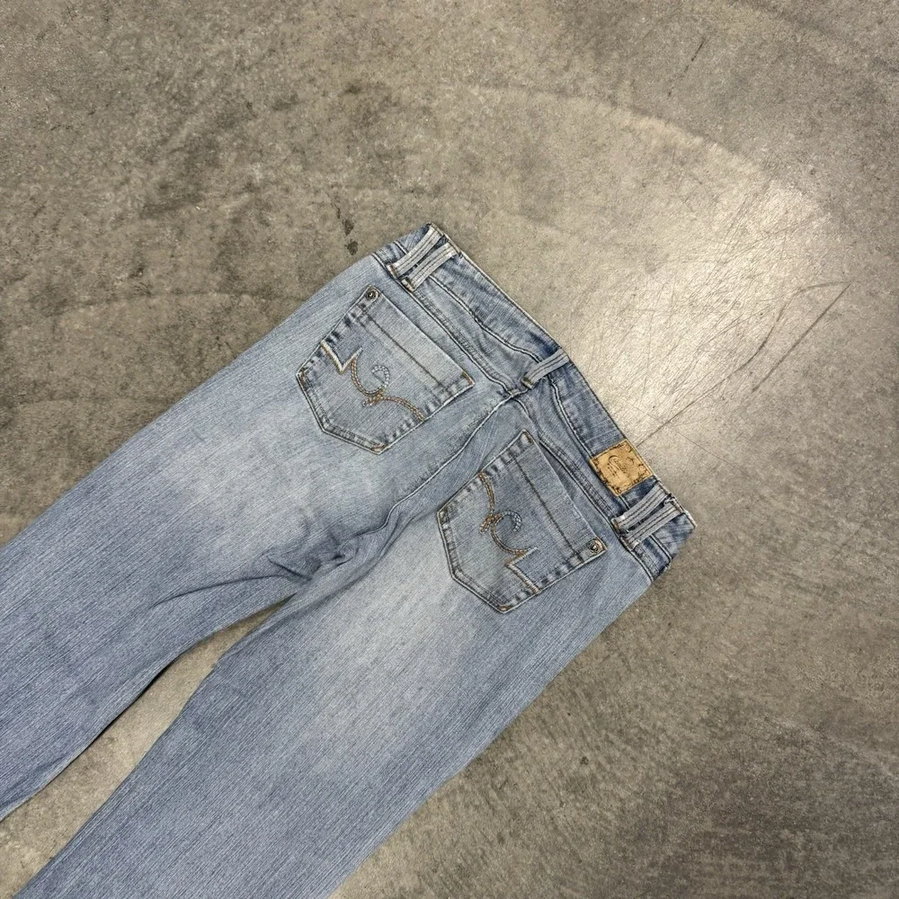 Low Rise Flare Jeans Candies Womens Size 5 Blue Bootcut Y2K Denim